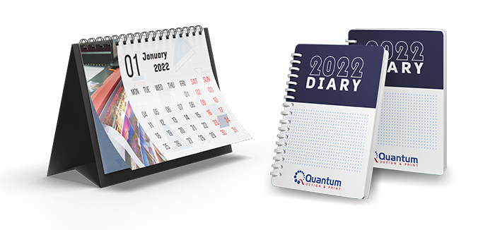 Diaries Calendars Mockup